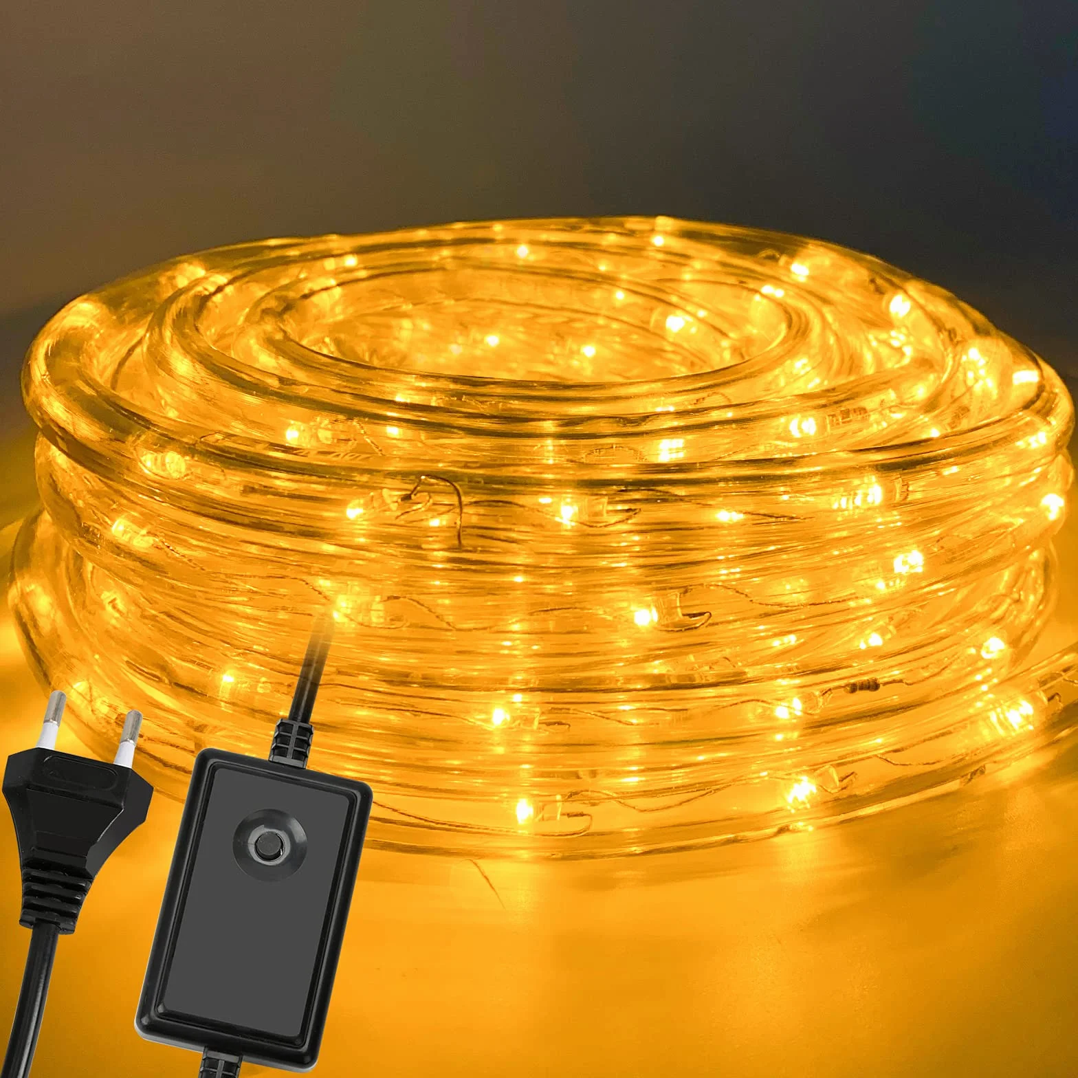 Sonnewelt - Tubo luminoso LED da 20 m, 480 LED, con timer, parte esterna impermeabile, con funzione di memoria