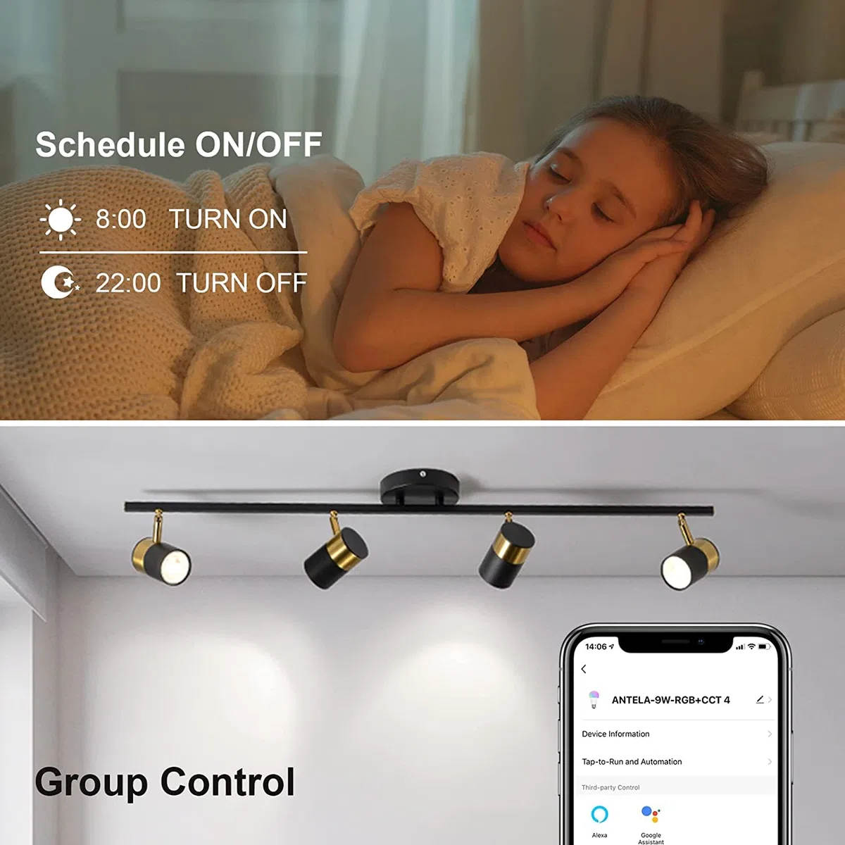 Lampadine LED Alexa Intelligente WiFi GU10 5W, Lampadina Dimmerabile Multicolore, Controllo App Compatibile con Alexa/Google Home, RGB&2700K-6500K Bianco Freddo Caldo, Nessun Hub Richiesto,4PCS
