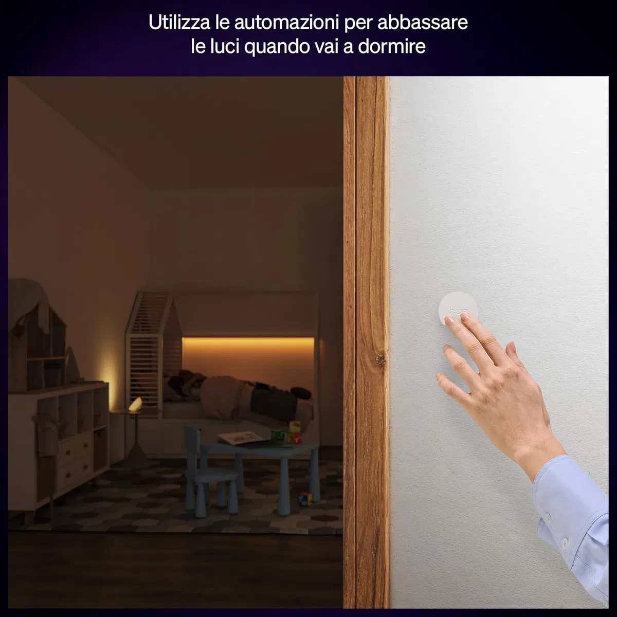 Philips Hue Smart Button, Nuova Generazione, Wireless, Controllo Luce Smart, Accessorio per Zona Living e Bagno