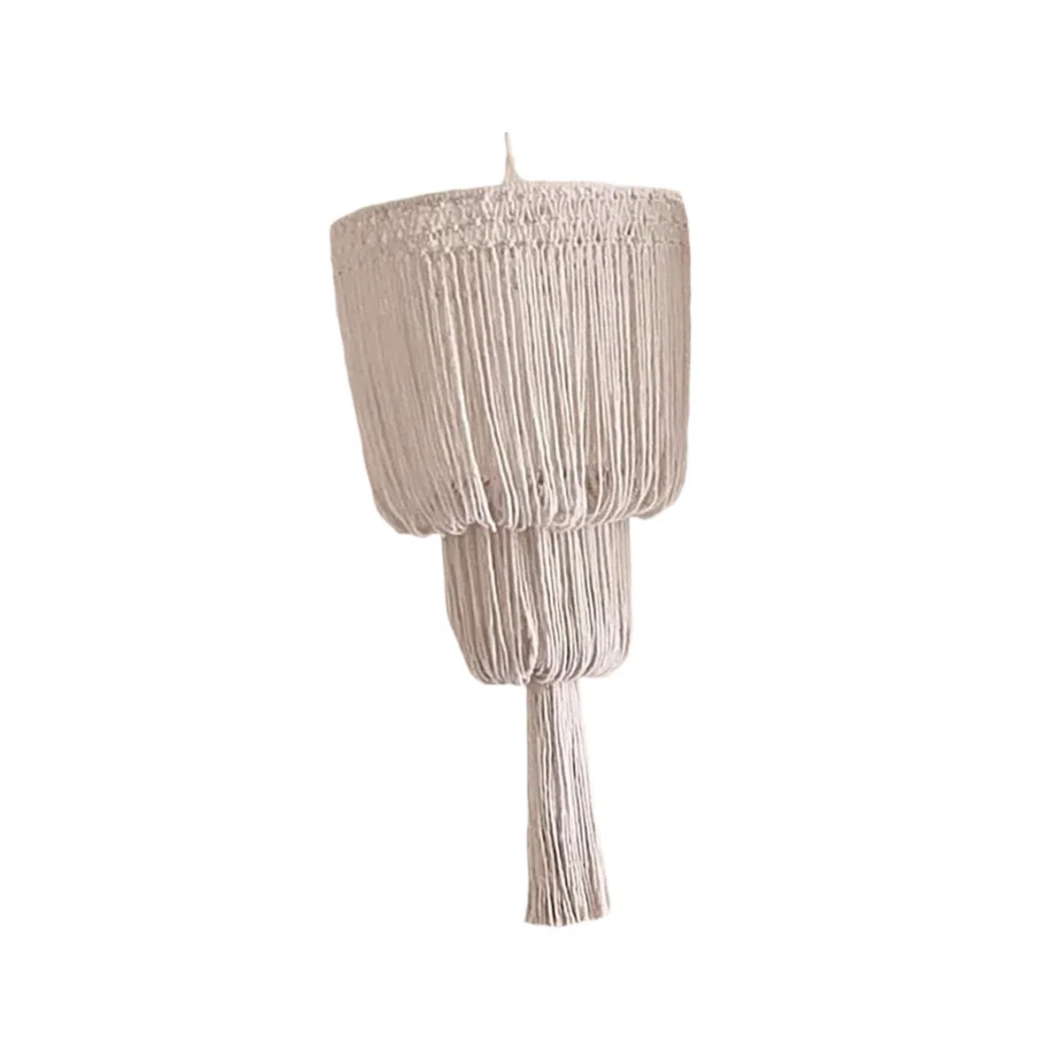 Sharplace Paralume in macramè Intrecciato a Mano, Decorativo, con Nappe, per Ufficio, Camera da Letto E Ristorante, Style a