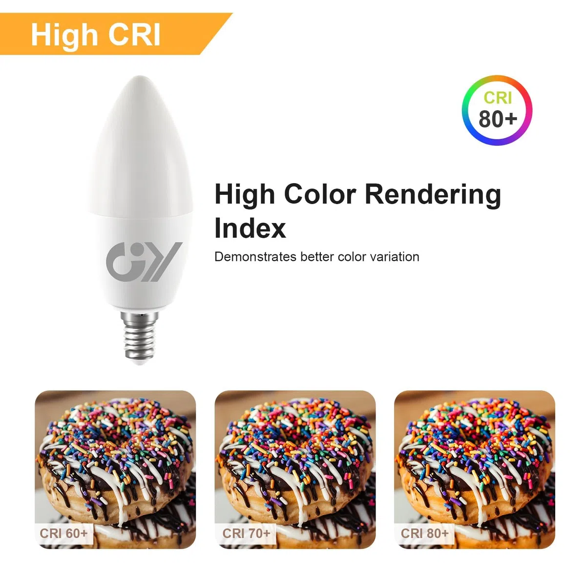 GY Lampadine LED E14 8W 880 Lumen Equivalenti A 60W, 4000K Luce Naturale, Lampadina E14 A Risparmio Energetico, Fascio 280°, Lunga Durata, Basso Consumo, Non Dimmerabile, Per Interni, 12 Pezzi