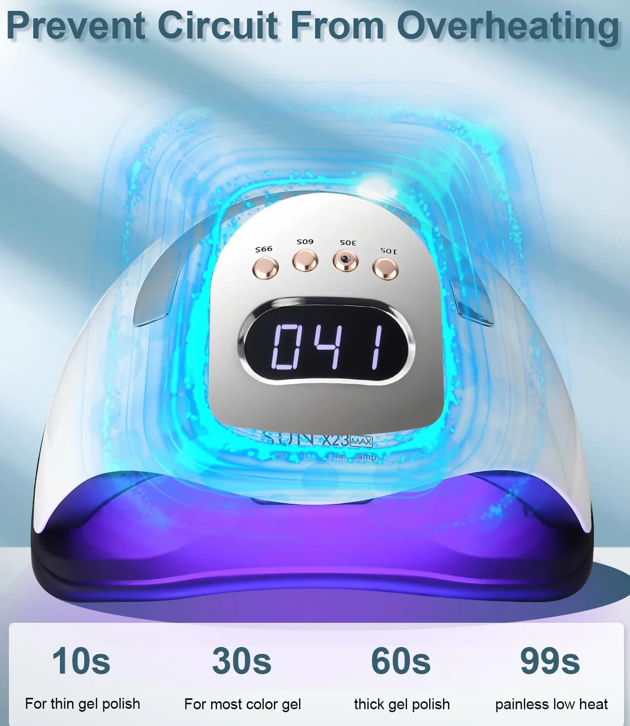 Lampada UV LED Unghie Professionale, 380W 81 sfere di lampada a LEDs, Semipermanente Curare Rapidamente Pedicure Fornetto per Tutti i Smalti, Automatico Sensore per Manicure a Casa e in Salone