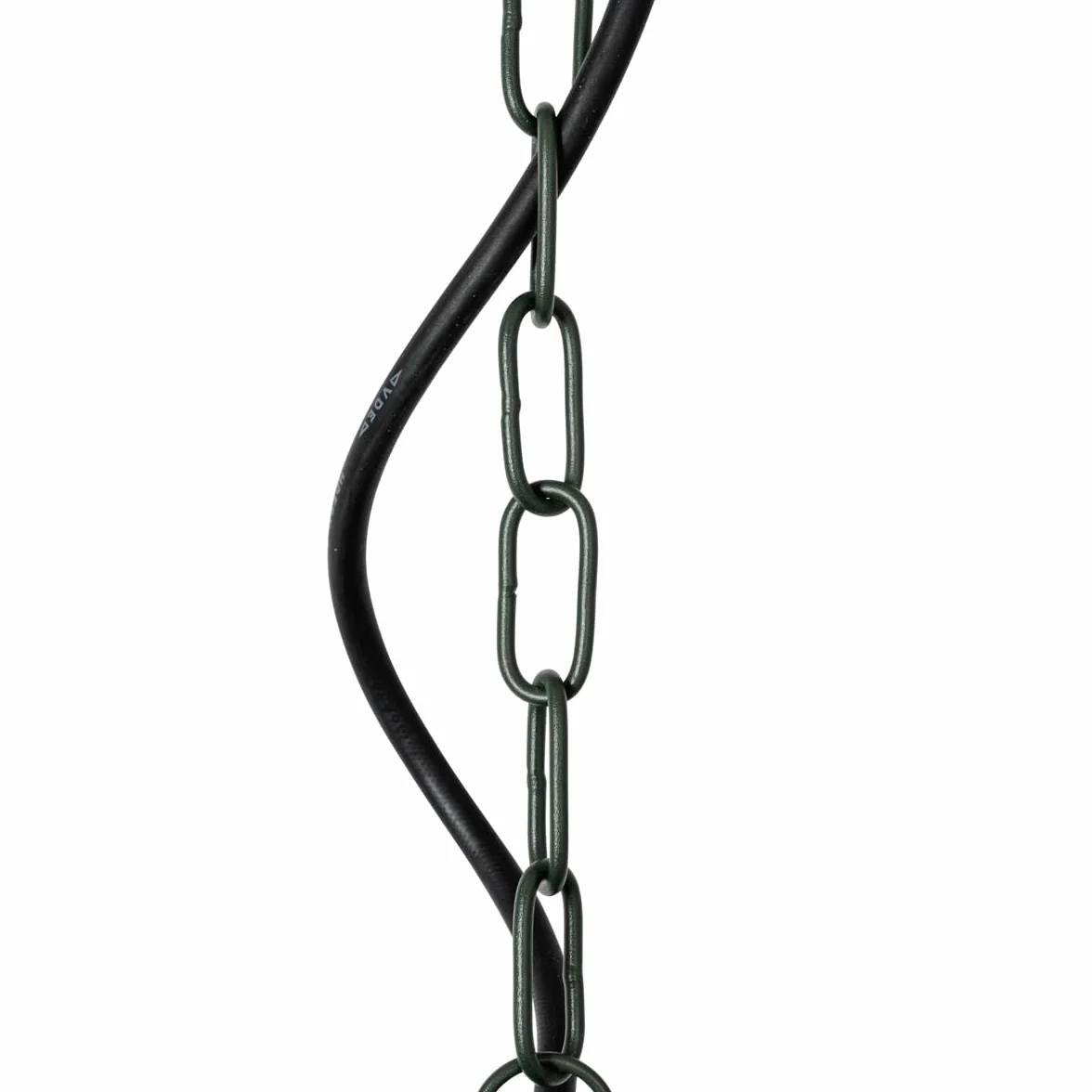 Qazqa kansas - Lampada a sospensione Moderno - 1 luce - Ø 29.4 cm - Verde - Moderno - Illuminazione esterna
