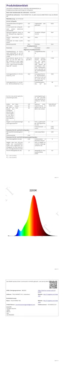Aigostar ST64 - Lampadina Stile Vintage Edison, Led E27 Da 10W (Equivalente A 77W)，Filamento Led Bianco Caldo (2200K)， 1100 Lumens，Non Dimmerabile， Confezione Da 6 Unità