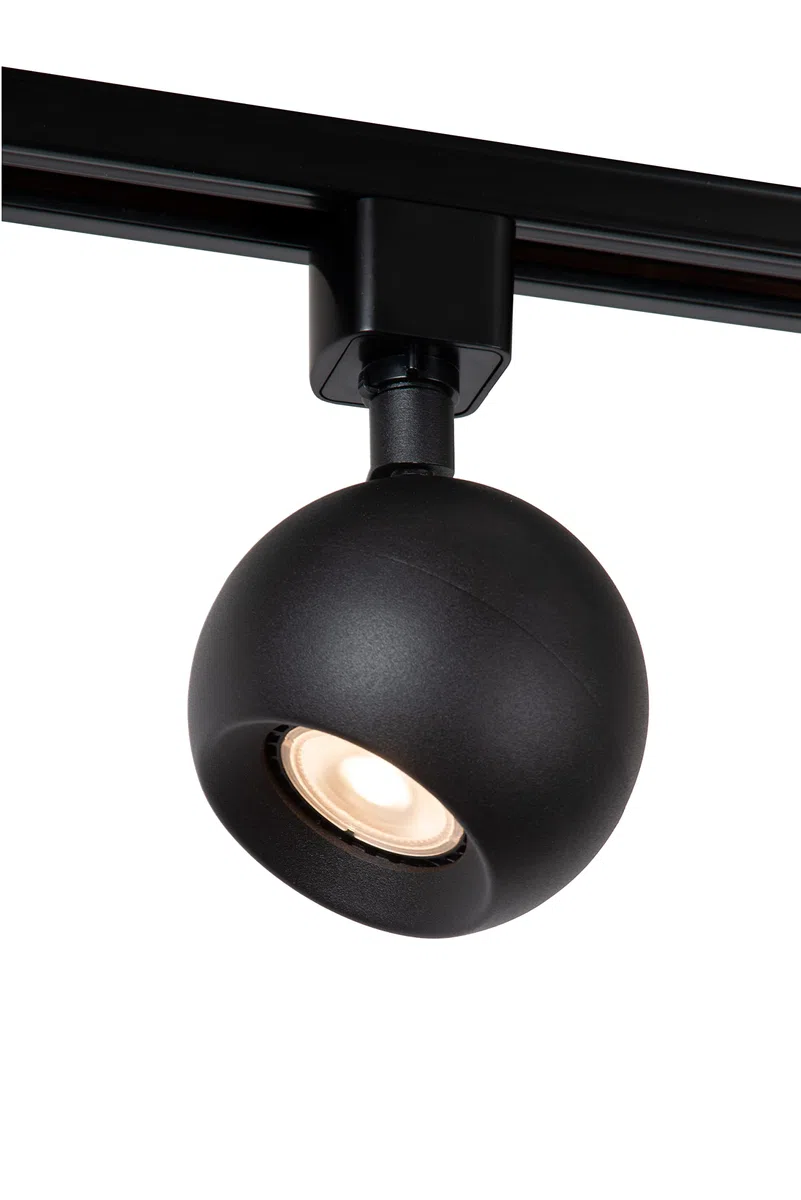 LUCIDE Track FAVORI Trackspot - Sistema ferroviario monofase/Illuminazione a guida di alimentazione - 1 x GU10 - Nero (Estensione)