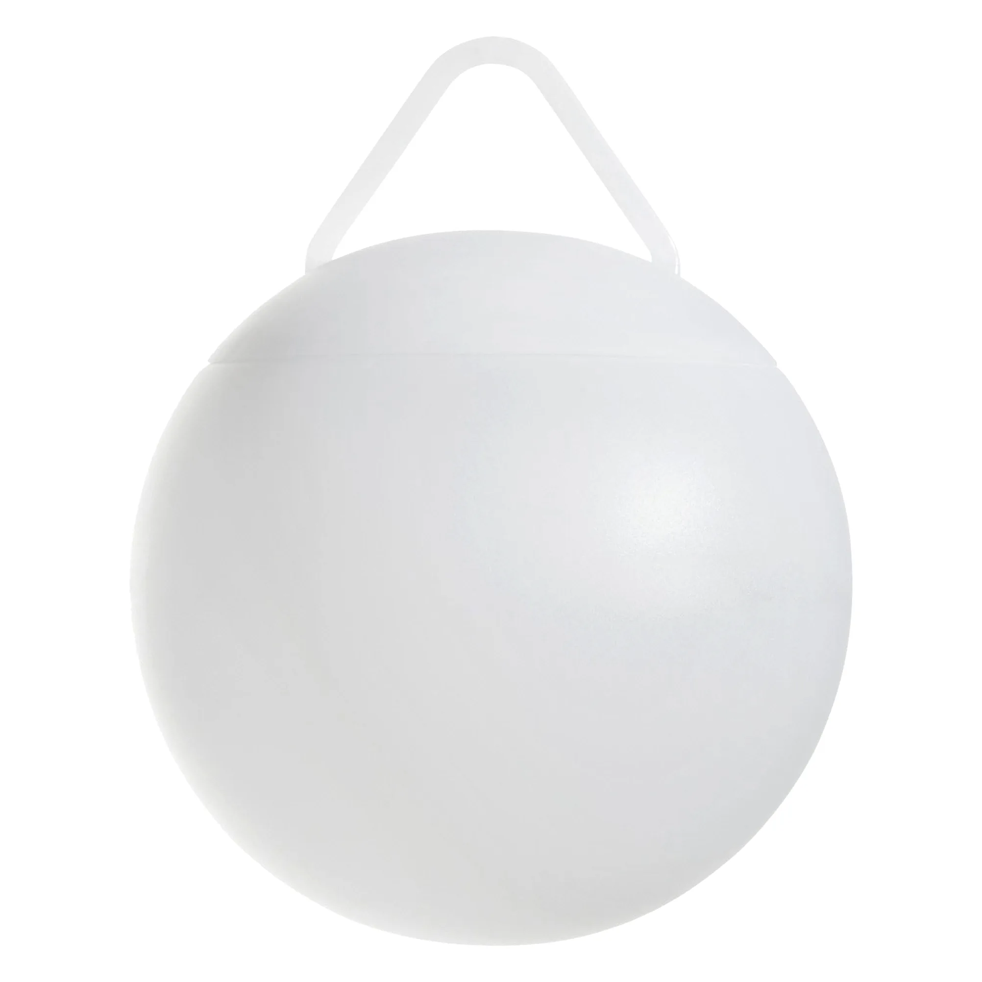 Eglo Sfera a LED da giardino Poggiobello, a batteria, rotonda, con telecomando, dimmerabile, con picchetto e sospensione, in plastica bianca, cambio di colore RGB, IP44, Ø 20 cm