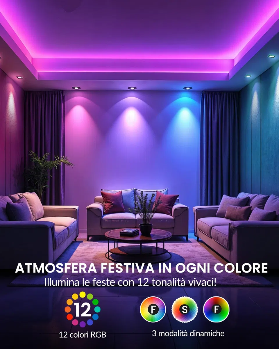 3W MR16 GU5.3 LED RGB Lampadine, 12V Dimmerabile MR16 LED Spot Light con telecomando, 12 colori + bianco caldo + freddo bianco scelte per la casa Deco confezione da 2