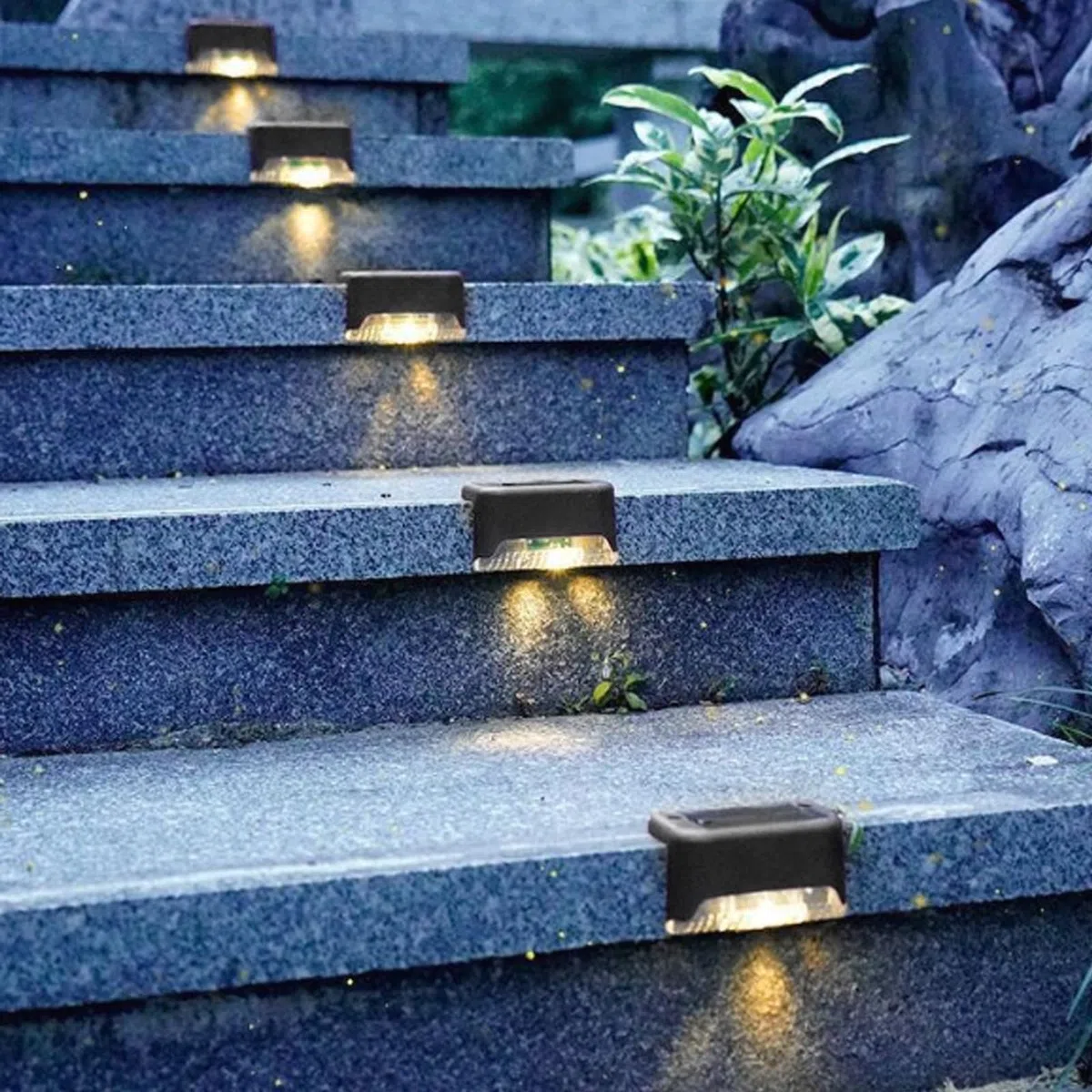 Luci Led Solari Scalini per Esterno 8Pack Segnapassi Led Solari Bianca Calda Luci Solari Esterno Giardino