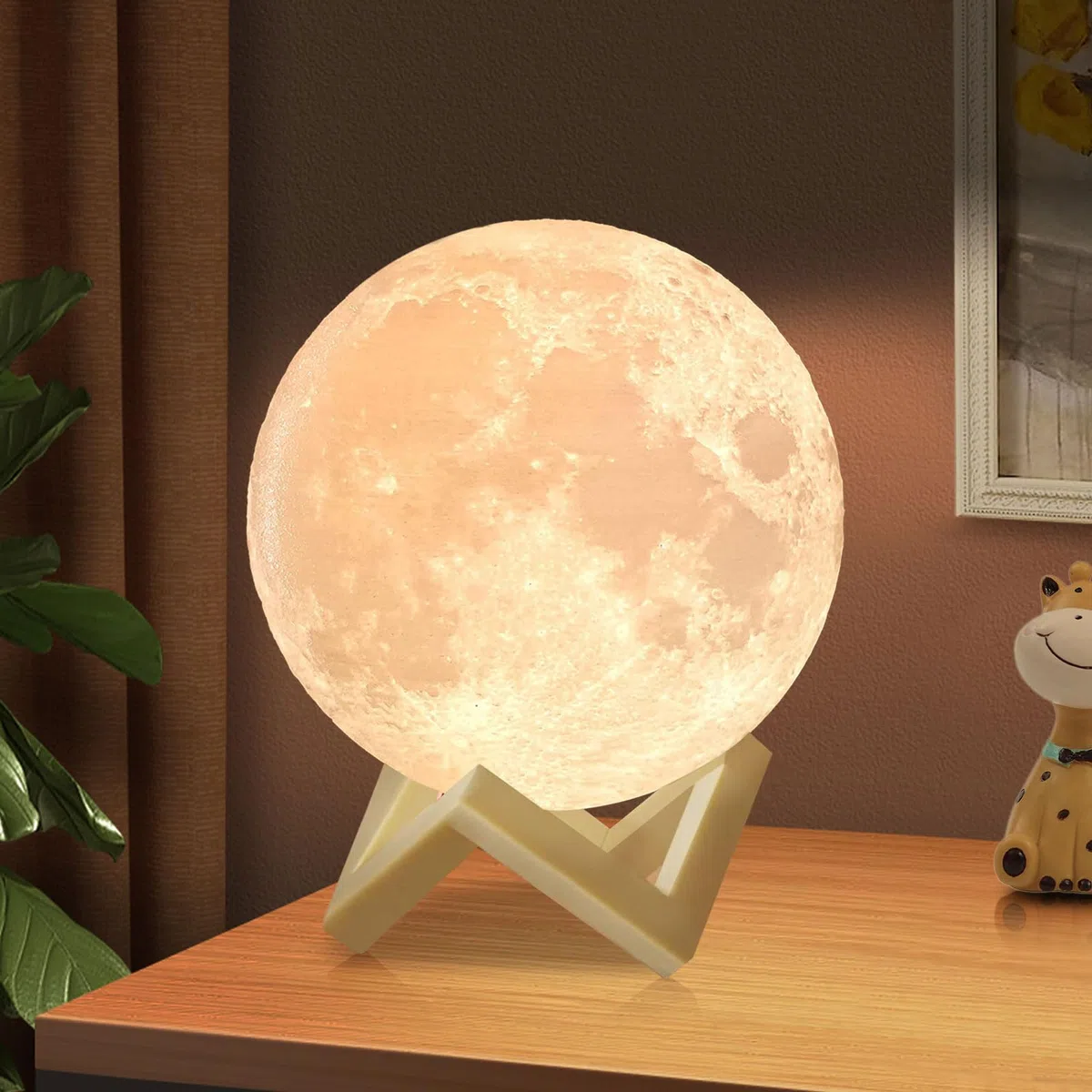 ACED Lampada luna 3D 2024 Aggiornamento 16 colori con Remote/Controllo touch regali per ragazze ragazzi Donne Ragazza Diametro 15 cm