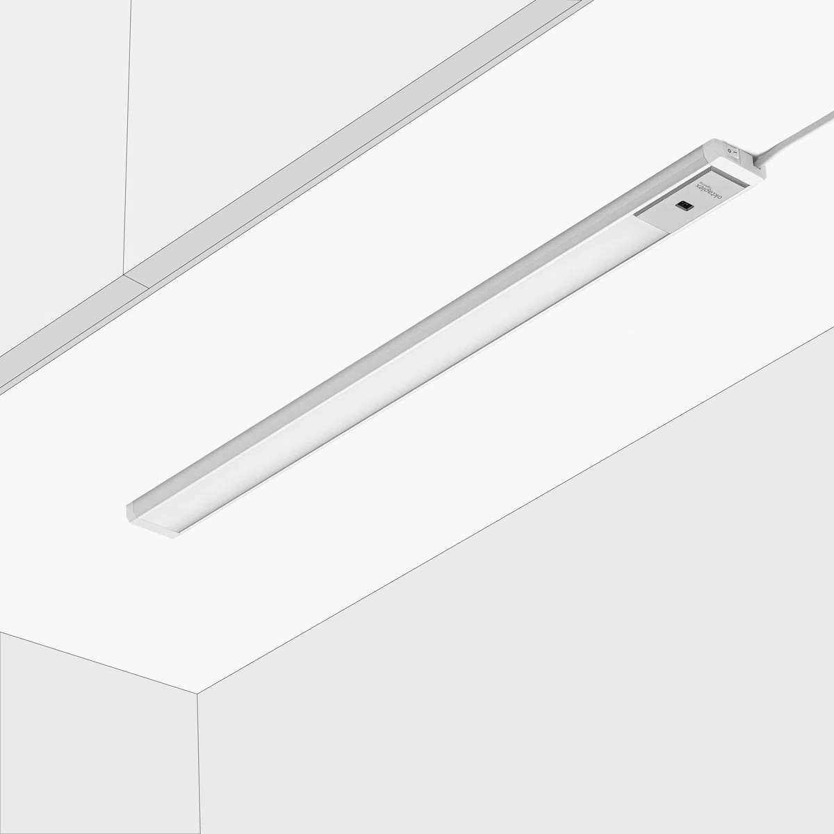Oktaplex Riva Sottopensile LED Piatto Dimmerabile Bianco Caldo 57,5cm Con Sensore 690lm 10W 230V Argento