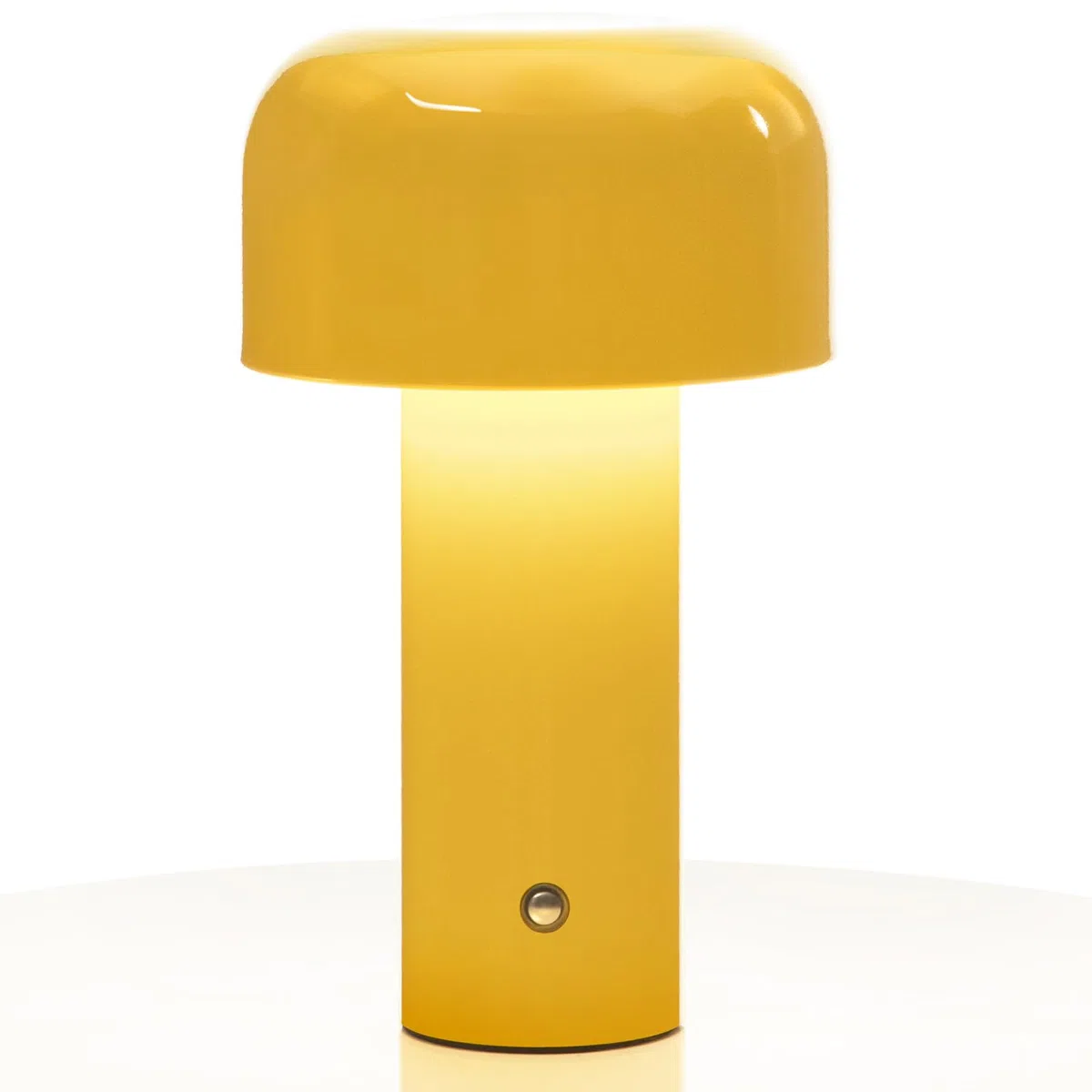 Glivpny Lampada da scrivania per oscuramento tattile portatile, ricaricabile tramite USB, luce notturna a LED, moderna lampada da tavolo a fungo per soggiorno, bar, camera da letto, comodino, studio