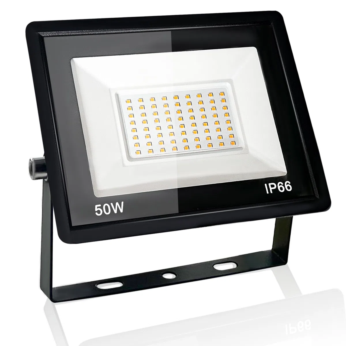 Eleganted Faretto LED da 50 W, per esterni, luce bianca calda, 3000 K, IP66, impermeabile, per giardino, garage, cortile