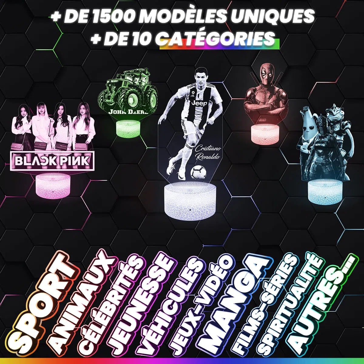 Lampephoto.fr - Lampada 3D Stray K, Deco Camera da Ragazza Lampada 3D Stray K oggetto K-Pop Corea Pop Coreana Idea Regalo Decorazione Luce Notturna Tattile, Deco Regalo Adolescente Originale TOP