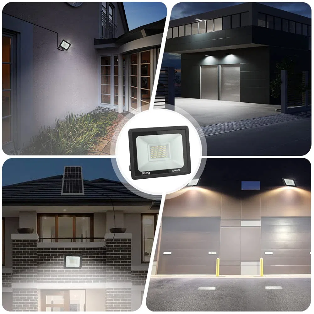 100W Faretto LED da Esterno, Faro LED Esterno Bianco Caldo 3000K, 10000LM Faro LED Parete, Impermeabile IP66 Luce di Sicurezza per Casa Cortile Cantiere Giardino Garage