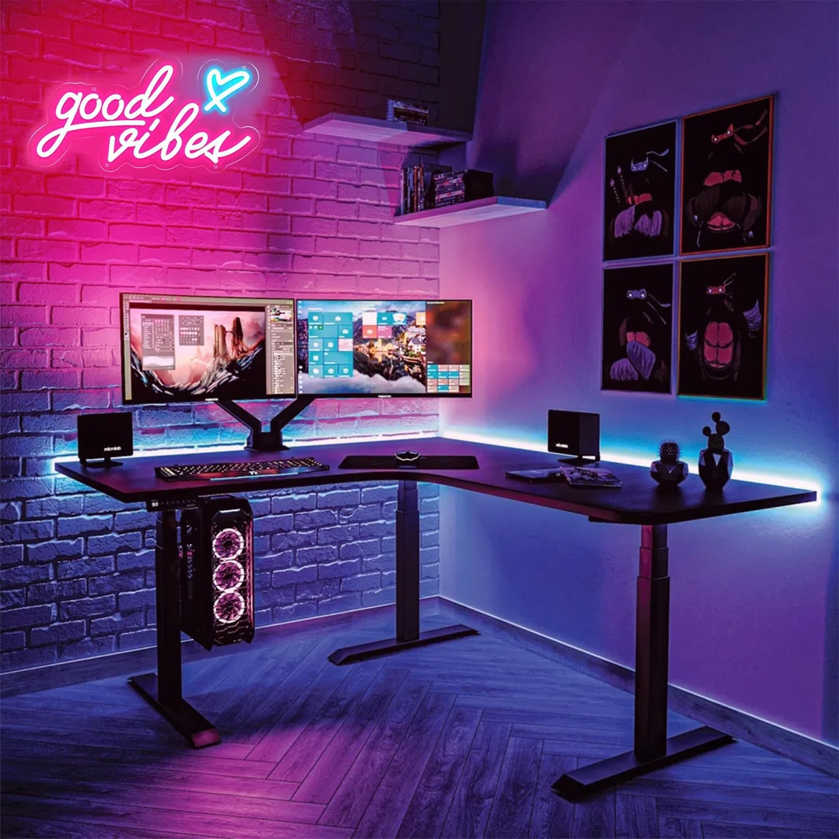 Lampada da parete a LED al neon, in acrilico, USB, luci al neon decorative per feste e discoteche, decorazione cantina (02)