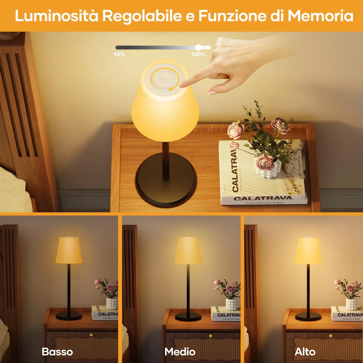 Suright 2 Pezzi Lampada da Tavolo con 3 Modalità Color+RGB, Lampada da Comodino Senza Fili Ricaricabile Luminosità Regolabile, Lampada da Scrivania IP54 Impermeabile per Ristorante, Camera da Letto