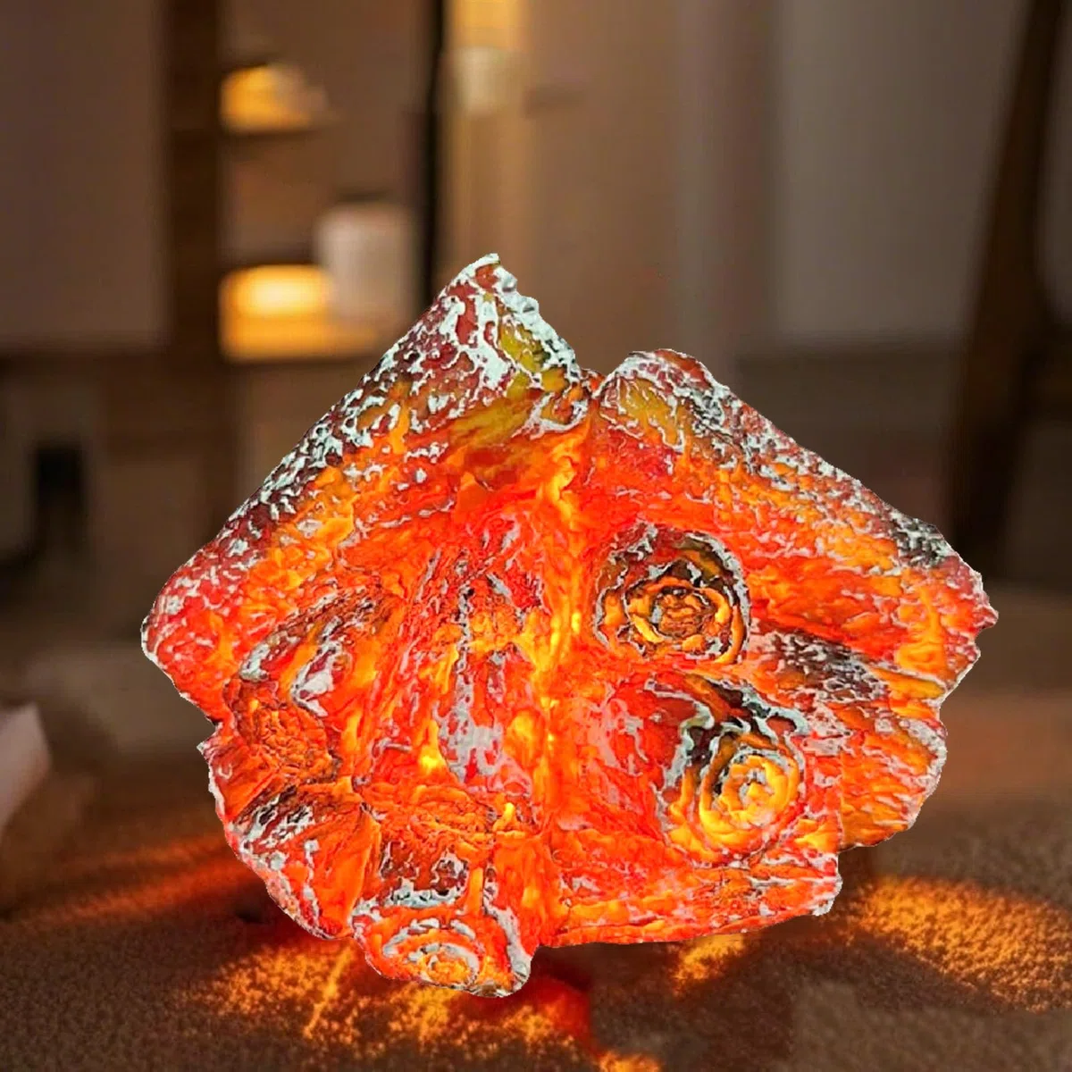 Luci Decorative,Simulazione di Carbone,Lampada a LED,Luce per Camino Senza Fiamma,Luce a Fiamma a LED,per la Decorazione di Interni ed Esterni Della Casa