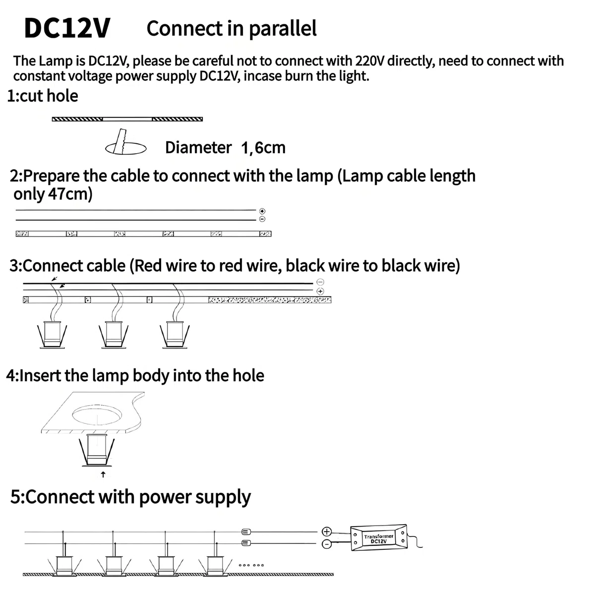 Faretto da incasso 1W 9 pezzi Mini Luci da incasso 12V Faretto a LED per soffitto camera da letto Armadietto del bagno Scala per posto auto coperto (Argento Bianco Caldo 3000K)