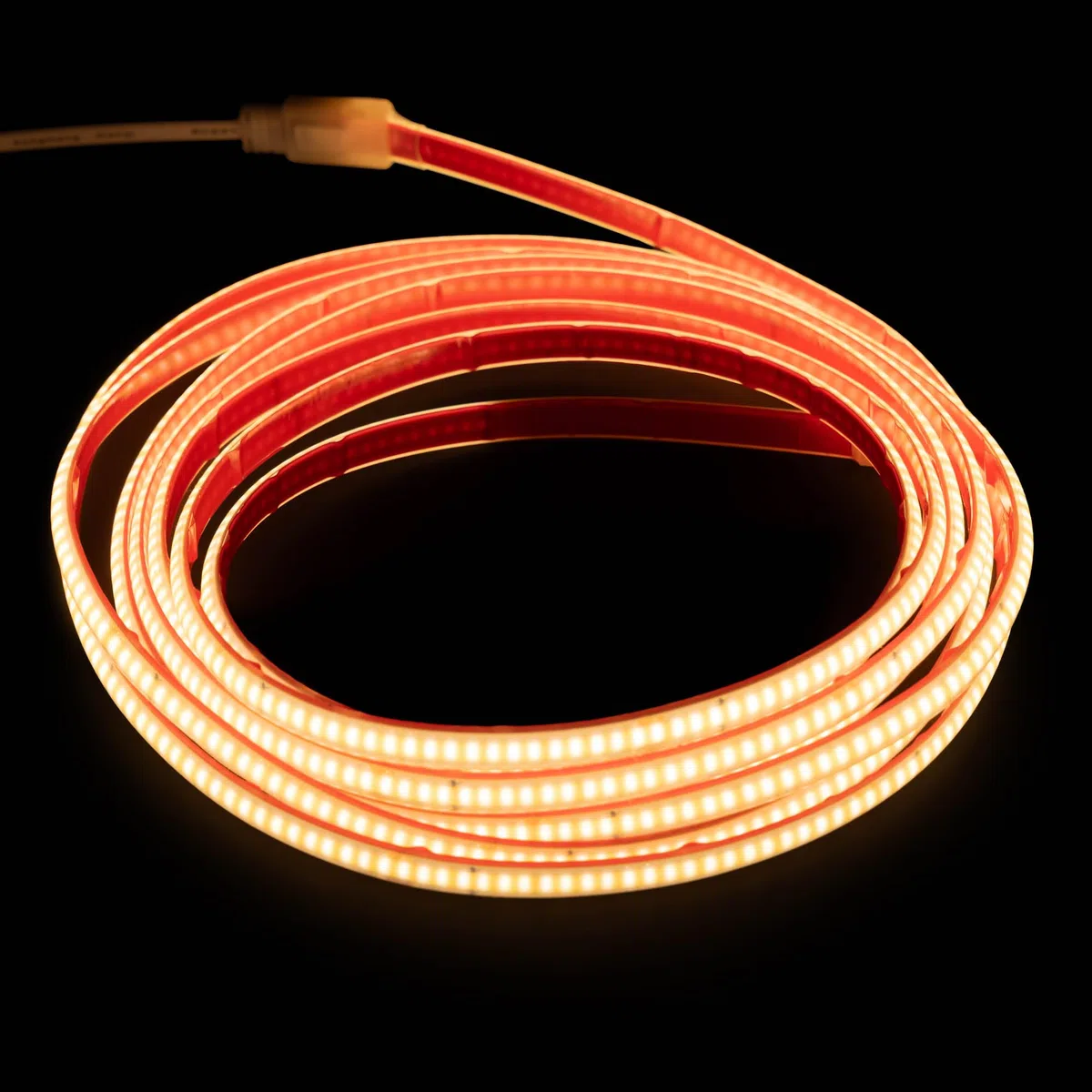 Striscia LED COB 220v ALTA LUMINOSITÀ, Adesivo e INTERRUTTORE. IMPERMEABILE Bianco Freddo/Neutro/Caldo Waterproof IP67 strip (Bianco Caldo, 2M)