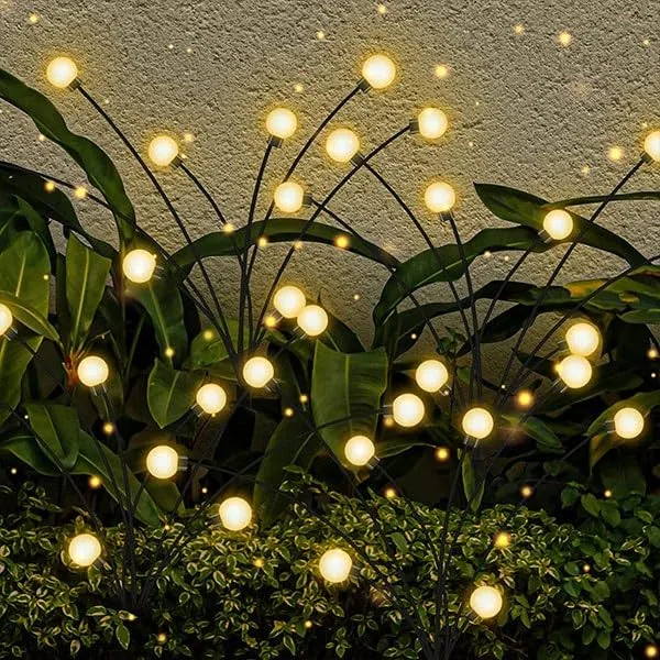 Frilla SOMPEX Luci Solari da Giardino, 2 x 6 LED Luci, Bianco Caldo, PVC ABS Acciaio Inossidabile, IP65 Impermeabile, per Esterni, Energia Solare