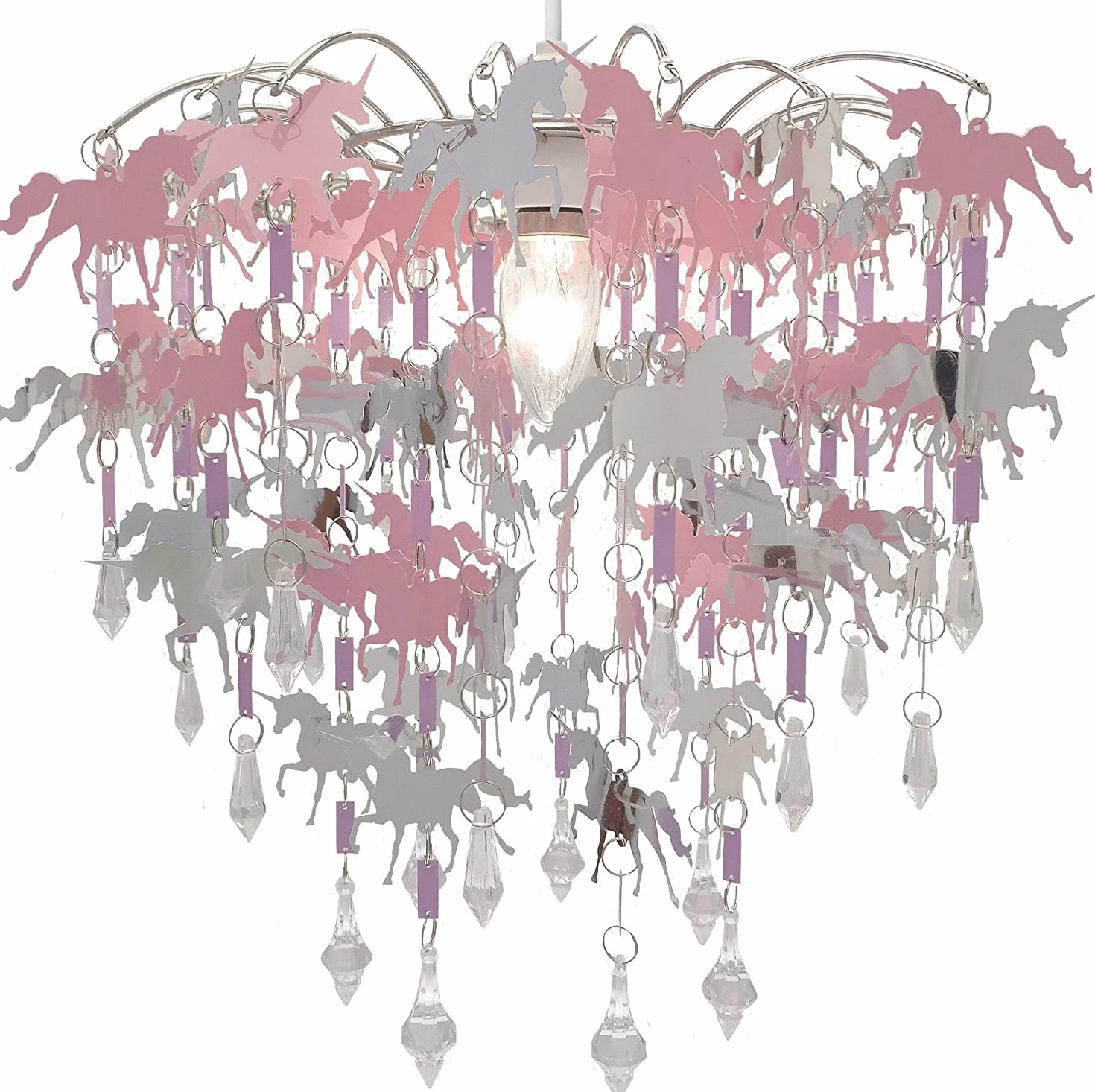DECO EXPRESS Lampadario Cameretta Bambina, Unicorno Carino Decorazioni Cameretta (Unicorni)