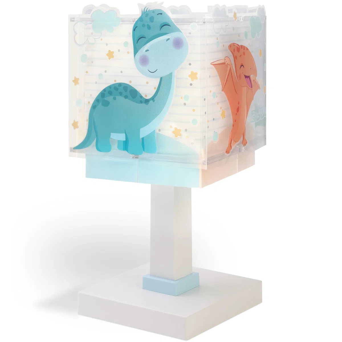 Dalber Lampada da tavolo o da comodino per bambini Baby Dinos Dinosaurs, 63451, G4 - LED 4W - Lampadina inclusa