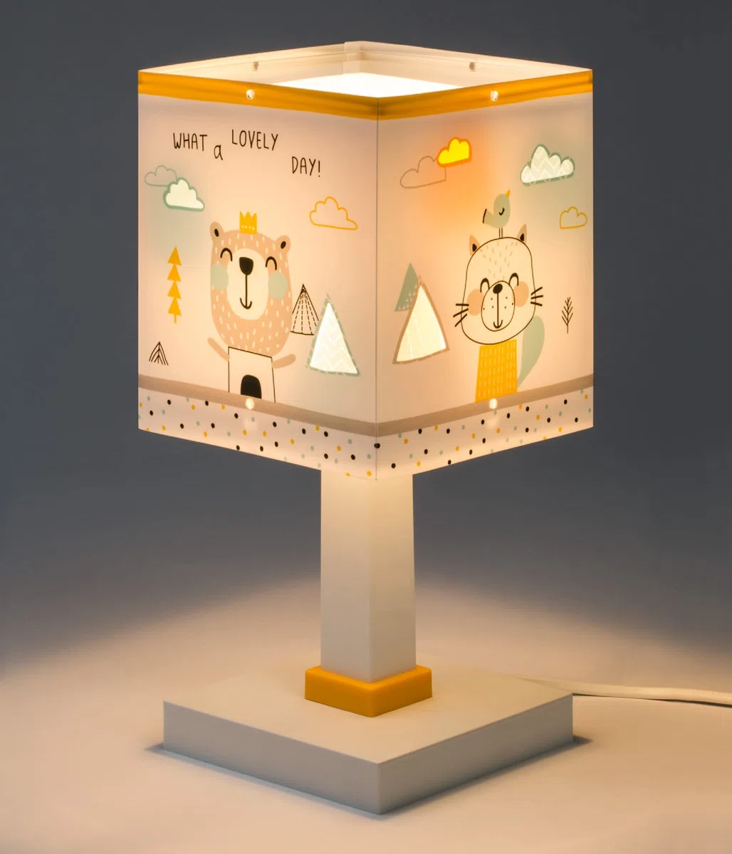 Dalber Hello Little Lampada da tavolo per bambini Animali da scrivania multicolore (73241)