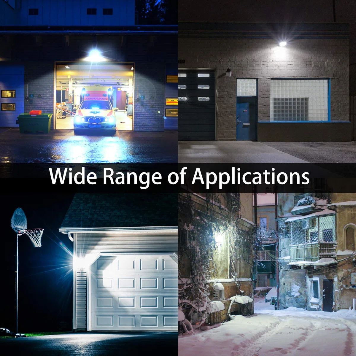 MEIKEE 30 W - Proiettore LED con sensore di movimento, 30 s 2820 lm, bianco freddo, 6500 K, IP66, impermeabile, illuminazione di sicurezza, faretto LED con sensore per esterno, giardino, patio, garage