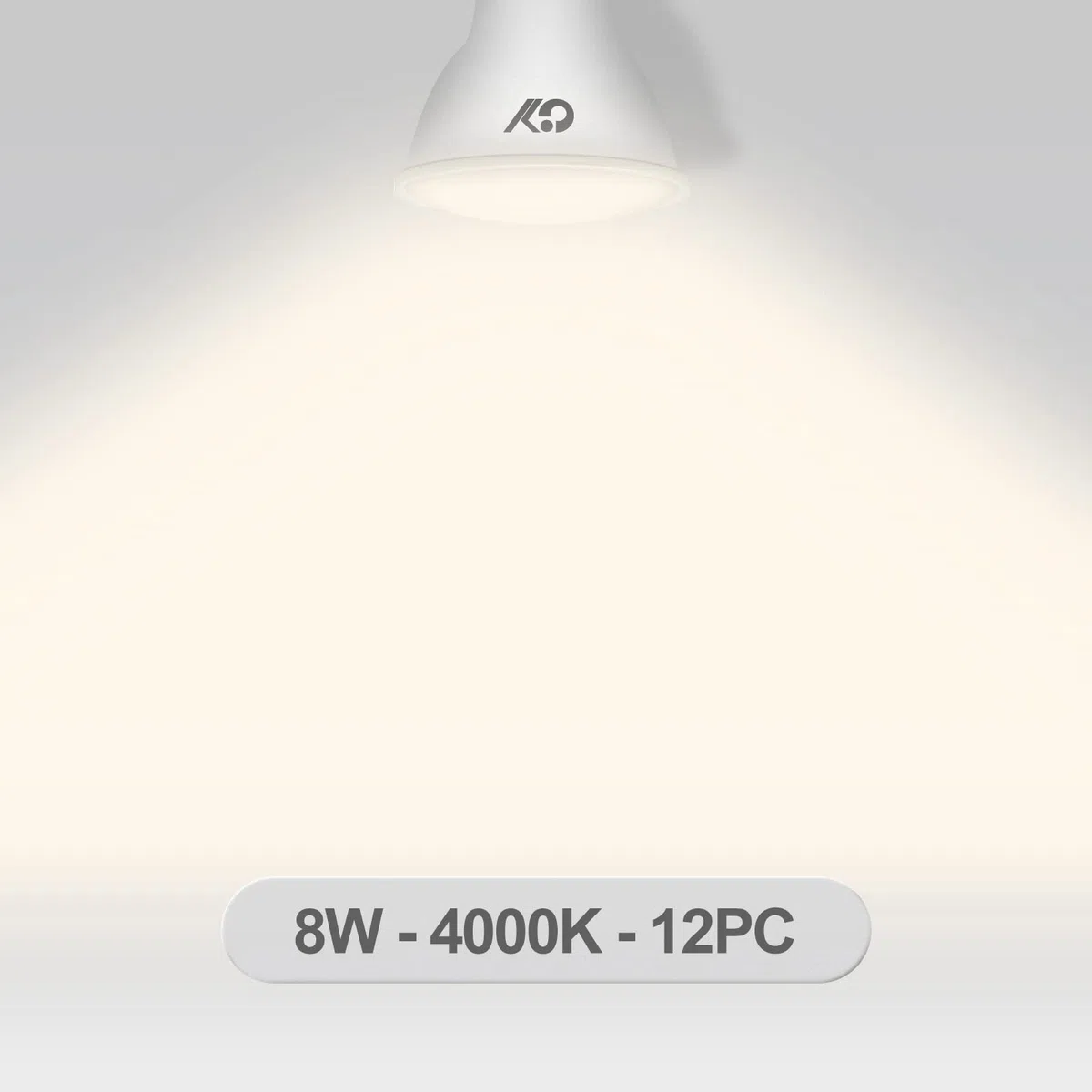 GY 12 lampadine LED GU10, 8W equivalenti a 80W, 4000K bianco neutro, 800 lumen, lunga durata, basso consumo, adatte per illuminazione a binario e case da incasso certificate CE, non dimmerabile