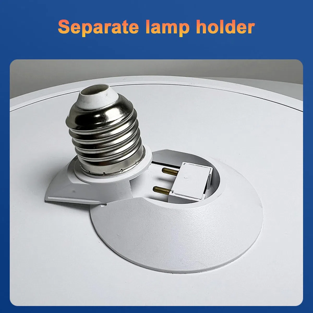 Testa luminosa a disco UFO High Bay da 100 W equivalente a LED 12000LM E39/E40 Base super luminosa per negozio per magazzino, garage, seminterrato, soffitto, luce diurna 5000 K, (50W)
