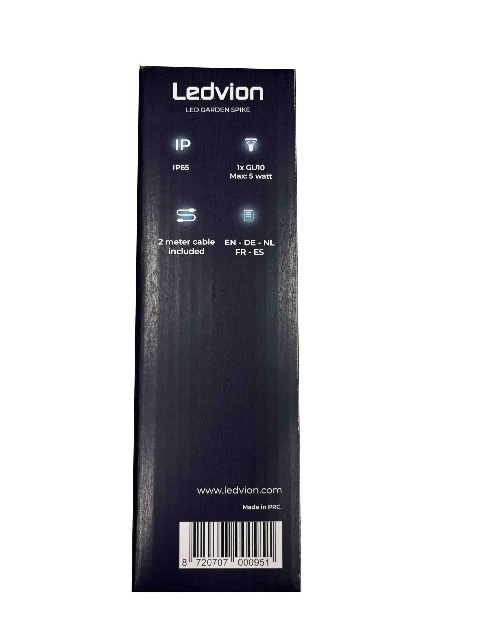 Ledvion - Faretti Esterno Lampade, IP65, 220-240V, Con Picchetto, Illuminazione Elettrica da Giardino, Senza GU10 Lampadina, Orientabile, Impermeabile