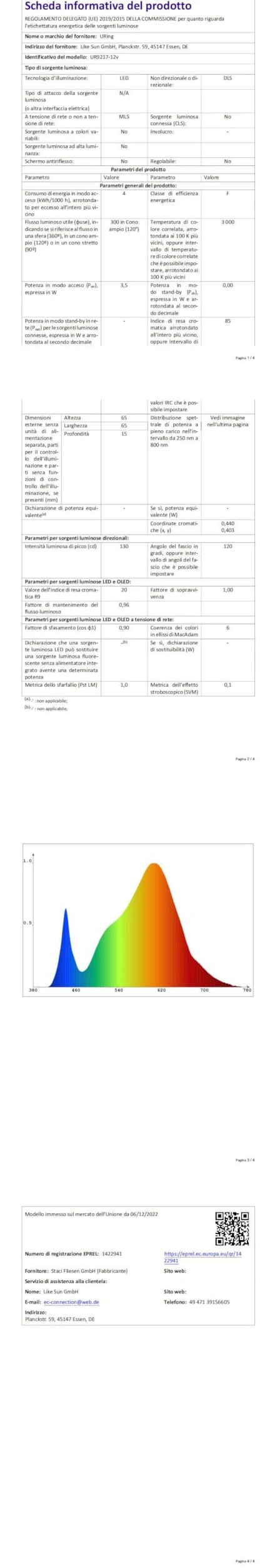 3 x Faretti Led da Incasso a Soffitto 12V, Faretti da Soffitto LED integrati 3,5W 300LM 3000K Bianco caldo, dimmerabili Faretti da Incasso luci ultrasottili per Camper, con cavo da 2M, Nichel