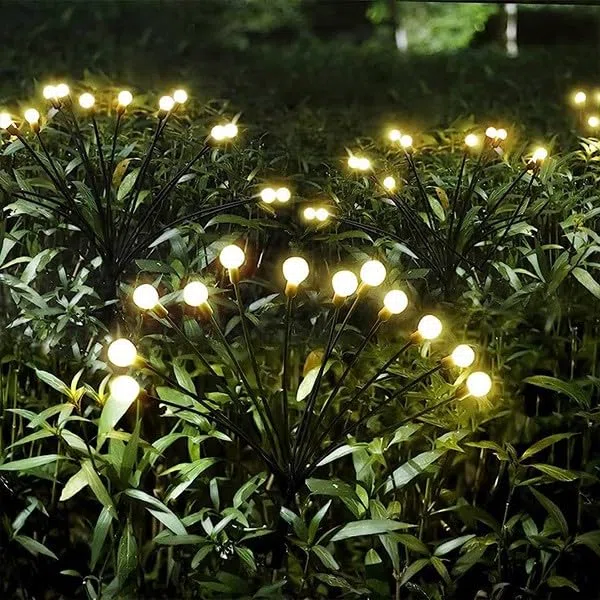 Frilla SOMPEX Luci Solari da Giardino, 2 x 6 LED Luci, Bianco Caldo, PVC ABS Acciaio Inossidabile, IP65 Impermeabile, per Esterni, Energia Solare
