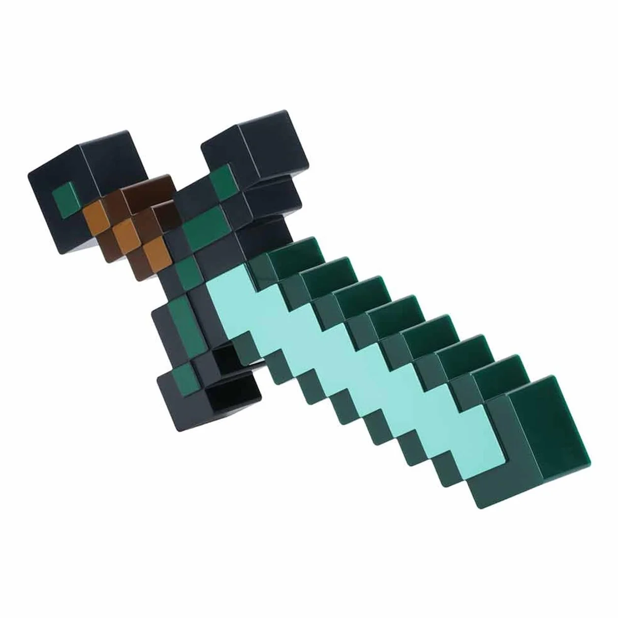 Luce Spada di Diamante Minecraft Merchandise Ufficiale, 3 Modalità di Luce Dinamica con Reazione al Suono, Decorazione per Stanza di Gioco & Collezionabile, Alimentata a USB o Batterie