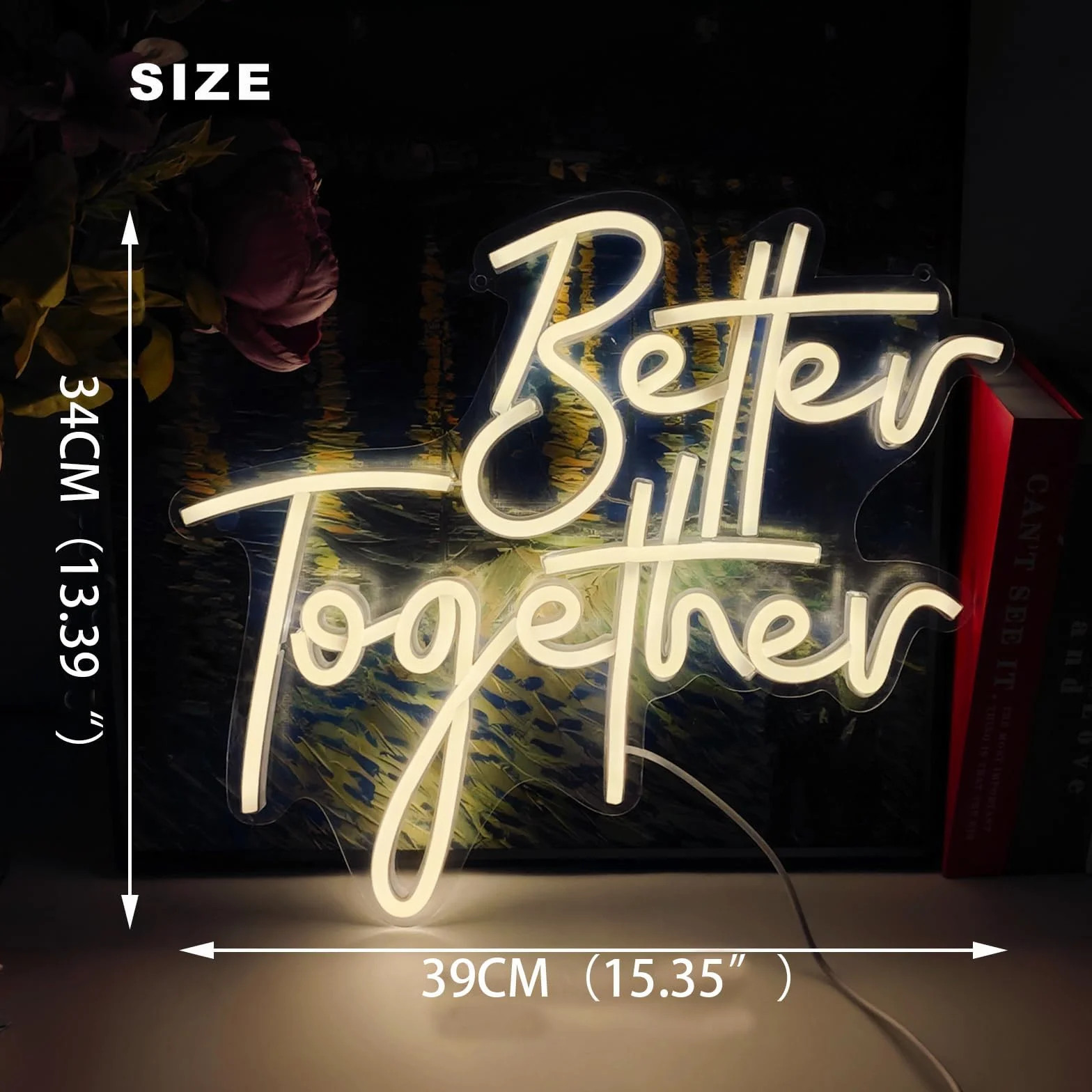 LED Neon Sign Night Light per Wall Party Decor Camera da letto Room Bar Wedding Home Birthday Art Decoration Natale con modulatore di luce a catena USB 5v