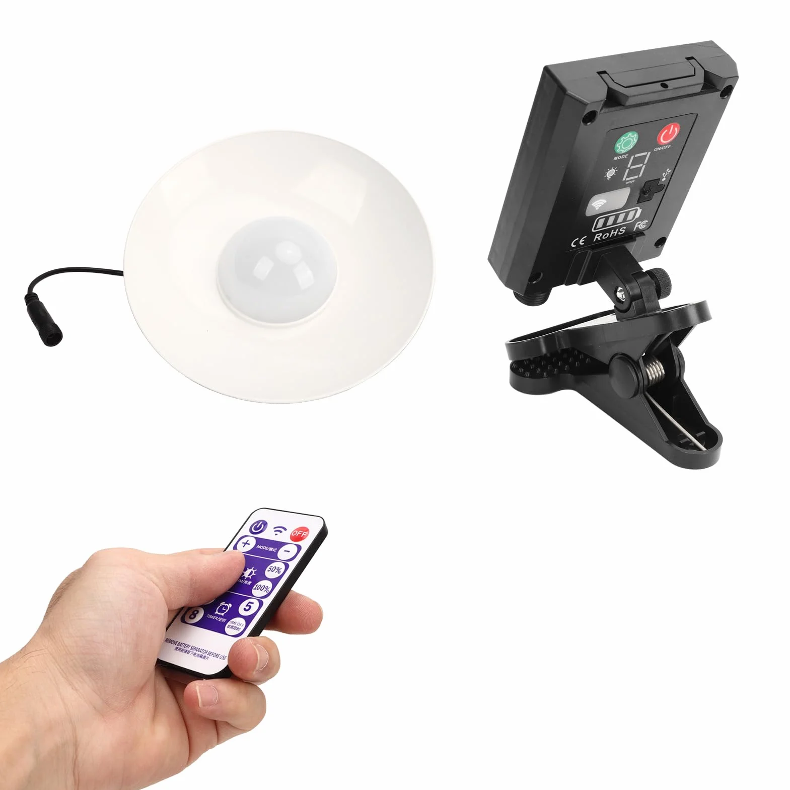 Luci per Ombrellone Esterno per Patio, Lampada Solare per Ombrellone Esterno Impermeabile con Telecomando Temporizzato 3 Temperature di Regolabili per Riunioni