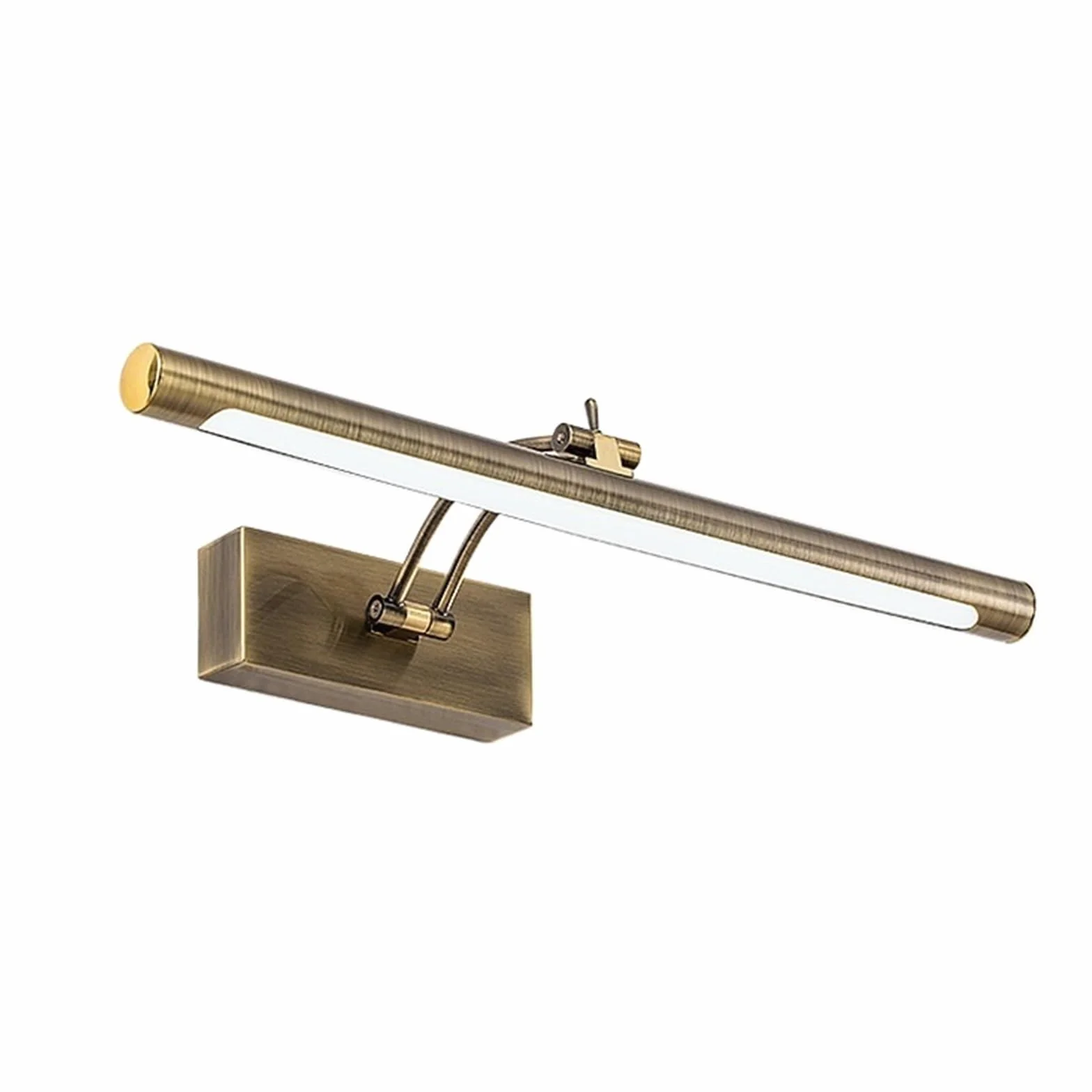 Luci da Paret, Lampada da parete moderna for bagno a LED, acciaio inossidabile impermeabile L40 / 55 / 70CM, applique for specchio da interno con interruttore ,Confezione luci per quadri da parete(Bro