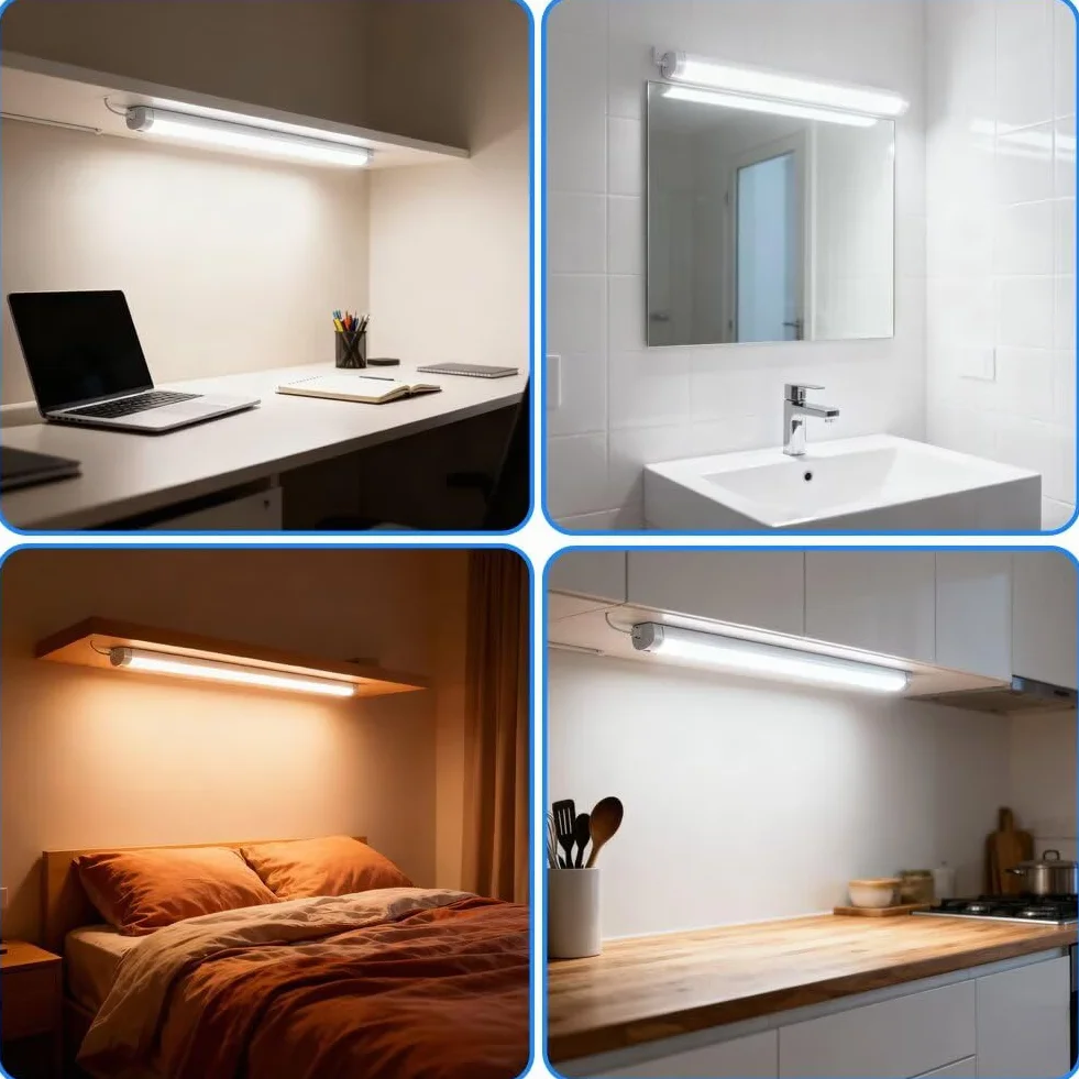 Generico 2 Pezzi T8 Tubi Fluorescenti Da 600mm 18W, Attacco G13, Bianco Freddo 6500K, Luce a Basso Consumo Energetico, Luce Di Emergenza a Risparmio Energetico, per Cucina, Bagno, Armadio