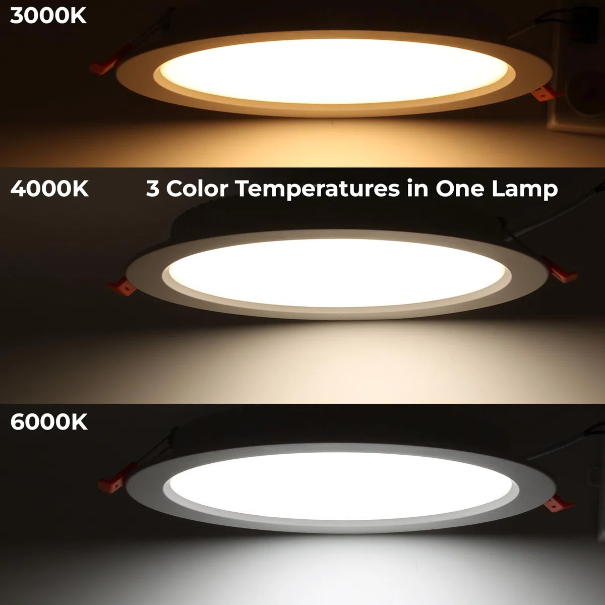 Alpinaluz Downlight LED da incasso professionale 25 W, alluminio, Ø23 cm, taglio Ø19 cm, CRI>85, interno cucina e sala da pranzo (CCT regolabile (3000 K-6000 K))