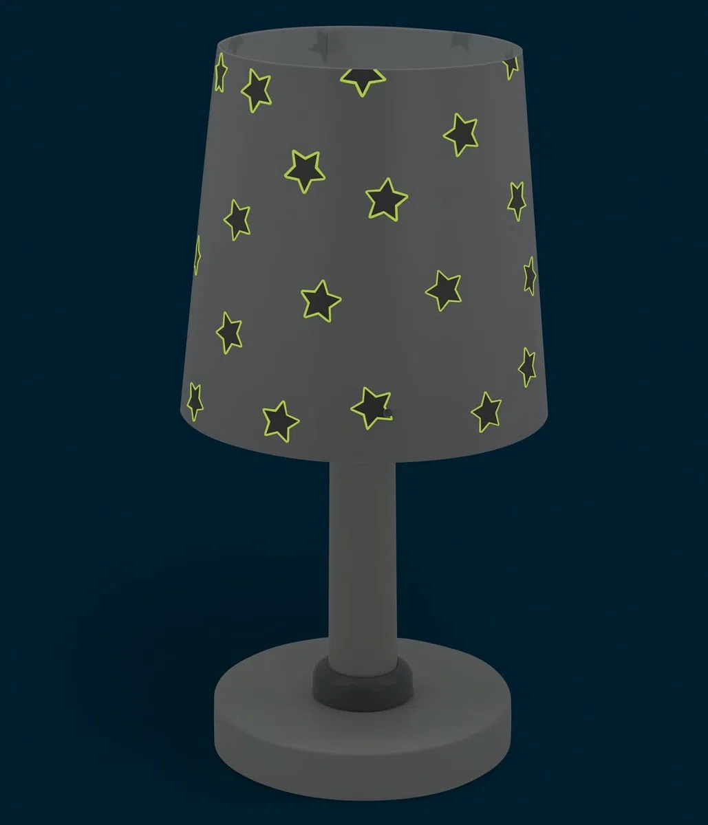 Dalber Lampada da tavolo o comodino per bambini Star Light stelle bianco