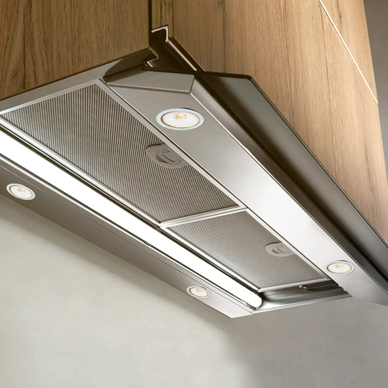 3 x Faretti Led da Incasso a Soffitto 12V, Faretti da Soffitto LED integrati 3,5W 300LM 3000K Bianco caldo, dimmerabili Faretti da Incasso luci ultrasottili per Camper, con cavo da 2M, Nichel