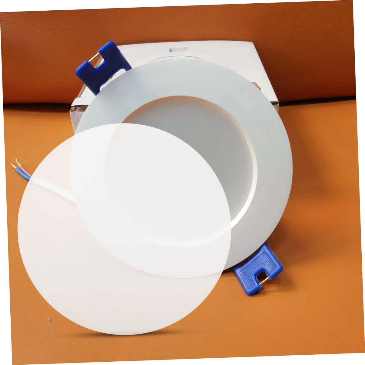 Uonlytech 6Pcs Paralume Diffusore Piastra Diffusori LED Da Incasso Luce Copre Diffusore Di Luce Di Soffitto Copre Lampada Ombra Ombra Da Incasso Faretto