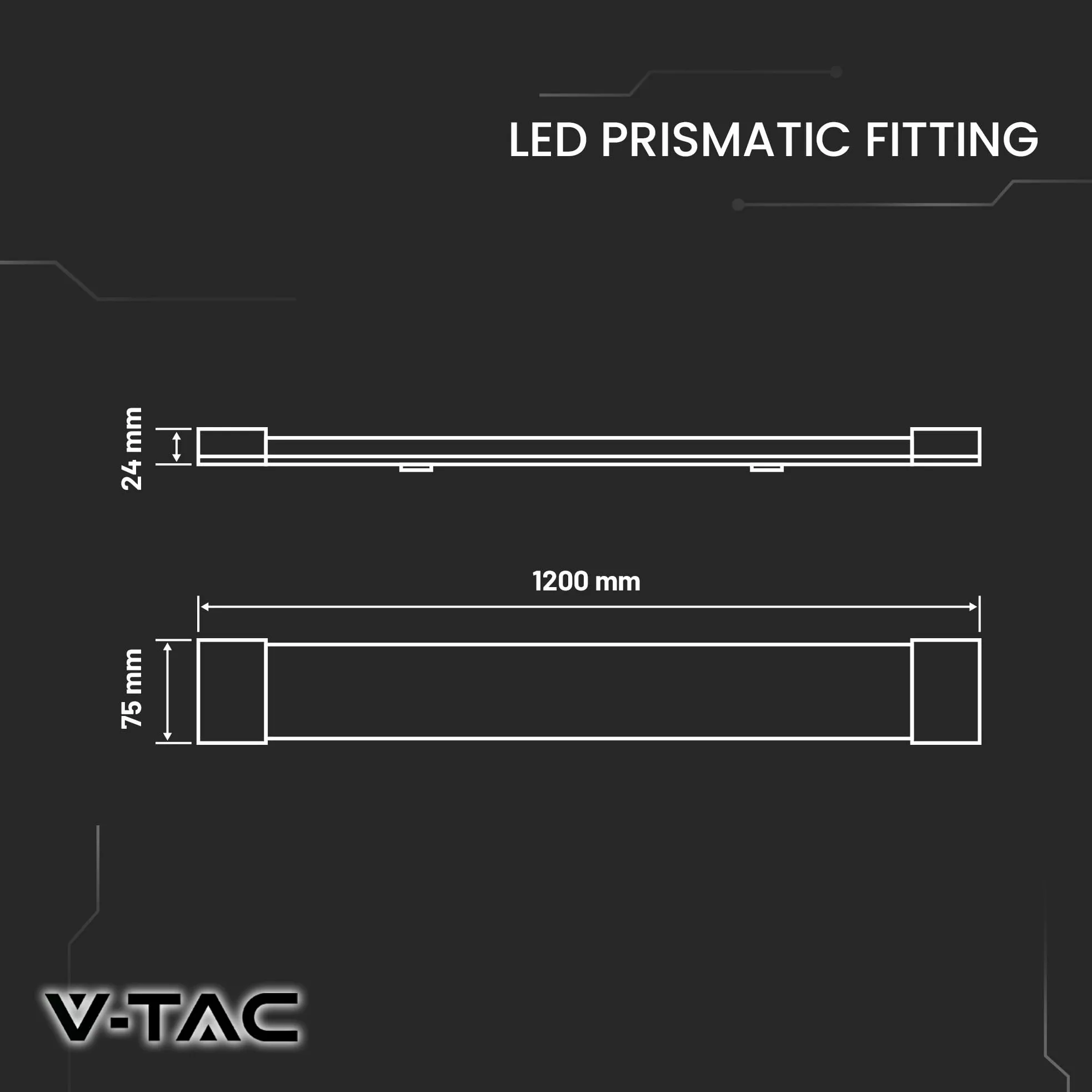 V-TAC 2x Plafoniera LED Lineare da Soffitto 120 CM - 40W - PRO SERIES - Lampada Rettangolare 4800 Lumen - IP20 per Parete, Garage, Negozio, Magazzino - Plafoniere Tubo - Luce Naturale 4000K