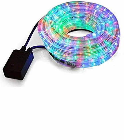 TUBO LUMINOSO LED LUCI DI NATALE IMPERMEABILE ESTERNO RGB CALDO FREDDO 10 15 20M (Bianco Caldo, 10m)