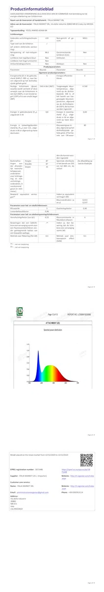 Aigostar Faretti LED da Incasso per Cartongesso, 4.8W 560LM IP65 Impermeabile, Faretto LED Incasso, Luce Bianca Fredda 6500K, Faretti Incasso Cartongesso, Diametro Foro Ø68mm, AC 220-240V, Set di 6