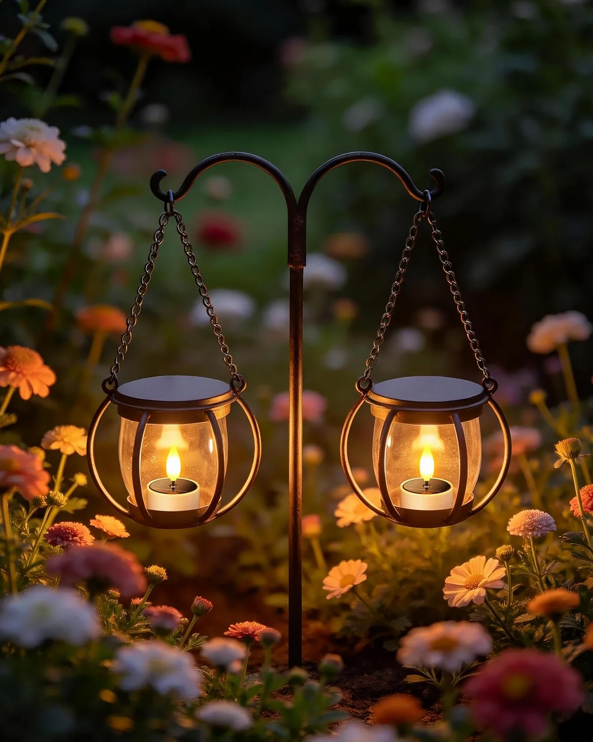 SoulBay Candele Solari per Esterni, 12 pezzi Impermeabili Candele Finte LED Solari Ricaricabili Fiamma Decorative Tea Light per Esterni Balcone Giardino Lanterna Stanza Natale Decorazioni Casa