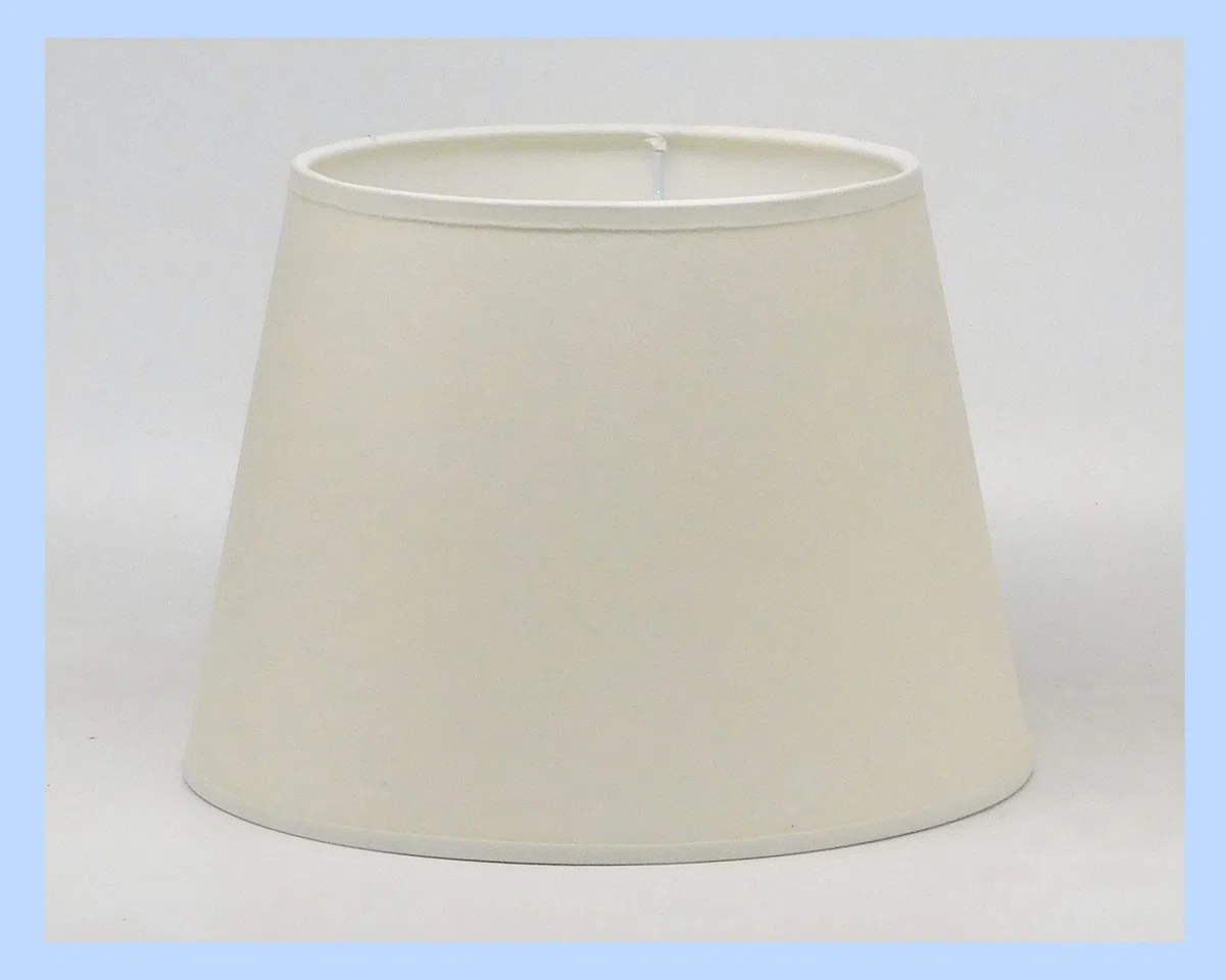 Paolo Rossi Paralume Prime tronco cono in tessuto avorio e interno PVC - Produzione Propria - Made in Italy (diametro cm 30)