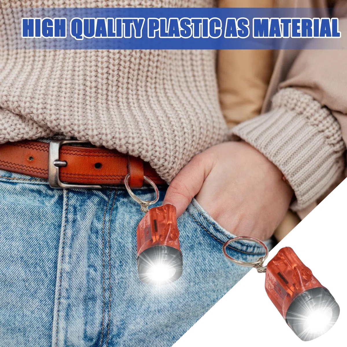GAOUTO 30 portachiavi per torcia 4 cm LED per bambini, ideale come regalo e regalo, mini torcia per bambini, regalo per ospiti, campeggio, esterno, escursionismo