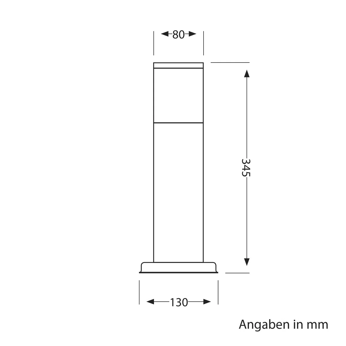 ledscom.de POLLY luce di bitta per esterni, 35cm, antracite, incl. lampadina G9, 501lm, bianco caldo