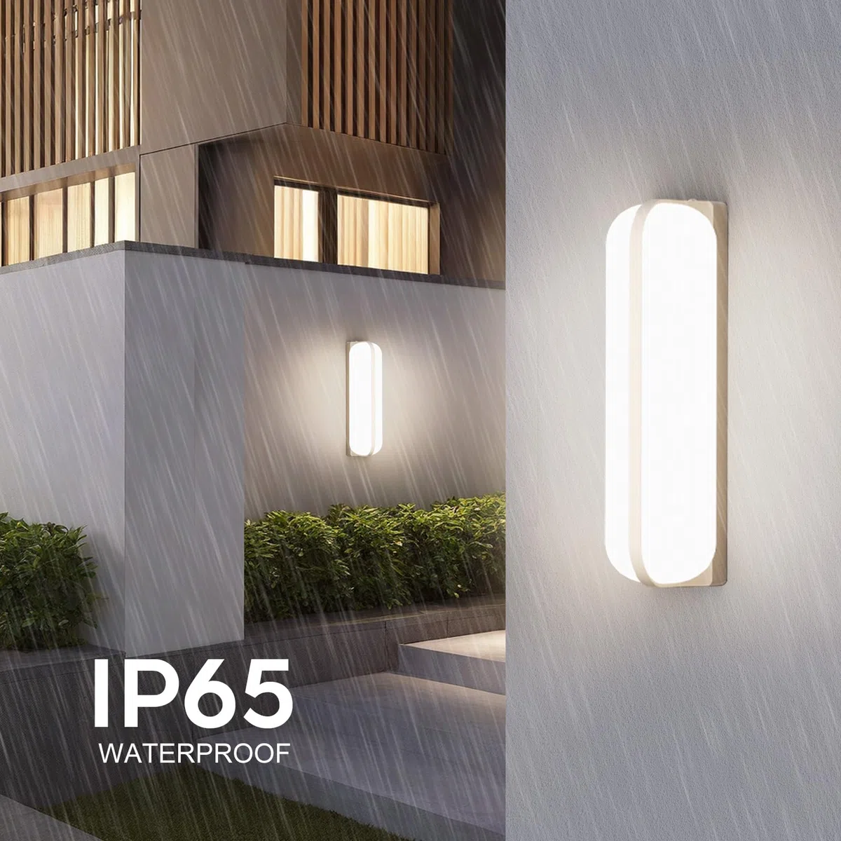 VivaLet Applique da Esterno/Interno 20W 2000LM, Illuminazione Up & Down Lampada da Parete a Parete, 4000K IP65 Luce da Esterno per Ambienti Umidi, Balcone, Bagno, Corridoio, Cantina, Giardino, WC